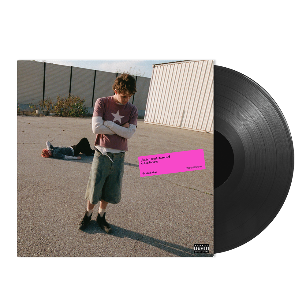 (hickey) cotton candy + standard charcoal vinyl + signed artcard