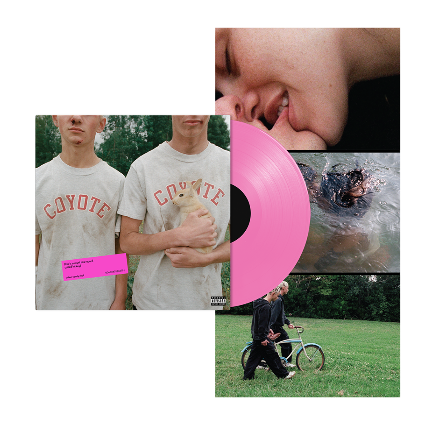 (hickey) cotton candy vinyl, CD + signed art card
