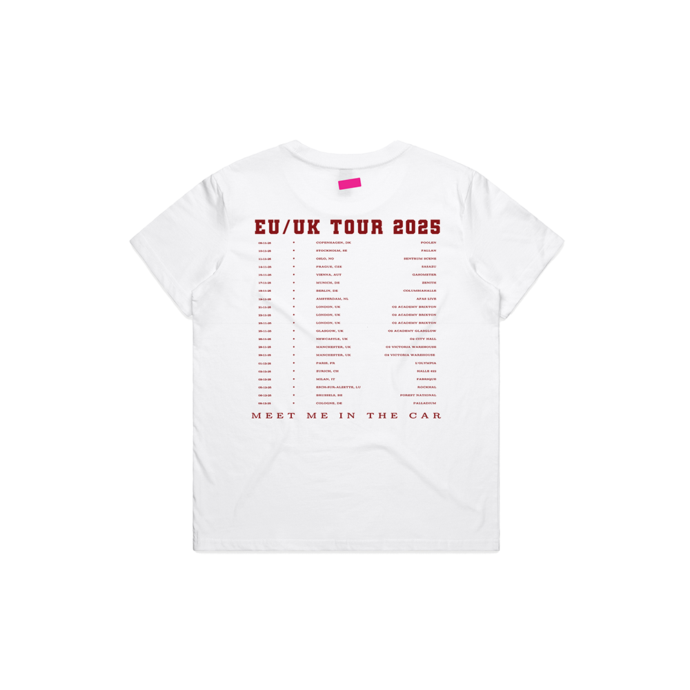 Royel Otis - ROYEL OTIS 2025 DATEBACK WHITE WOMENS CROP T-SHIRT